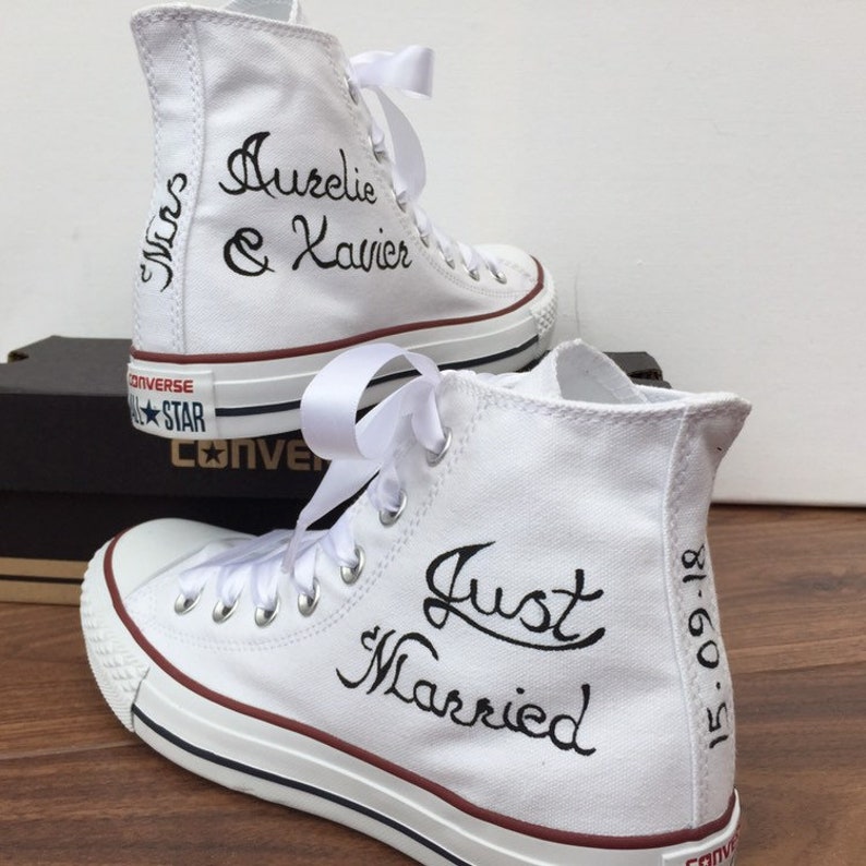 converse personnalisée mariage