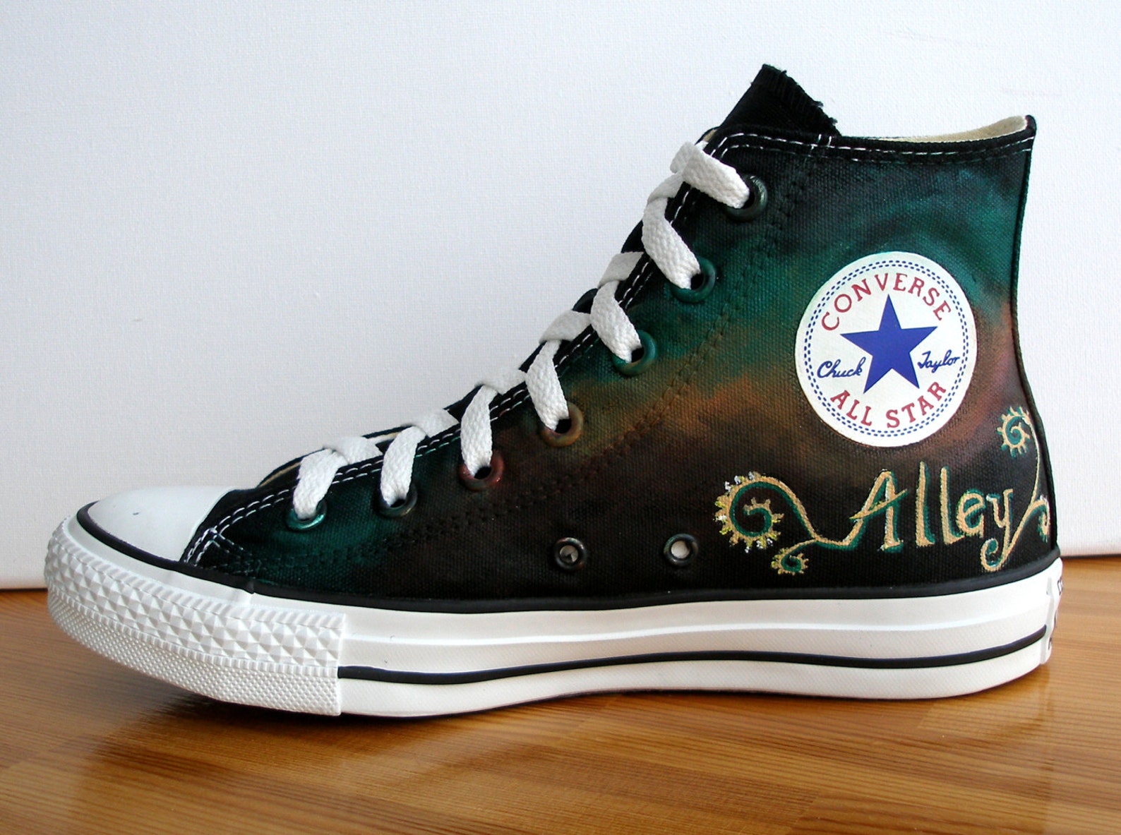 Custom Hand Painted Converse Shoes Corpse Bride Any size Custom Hand Painted Converse Shoes Corpse Bride Any size