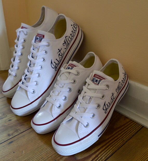 scarpe da ginnastica sposa personalizzate