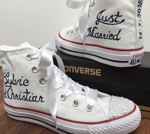 custom wedding converse