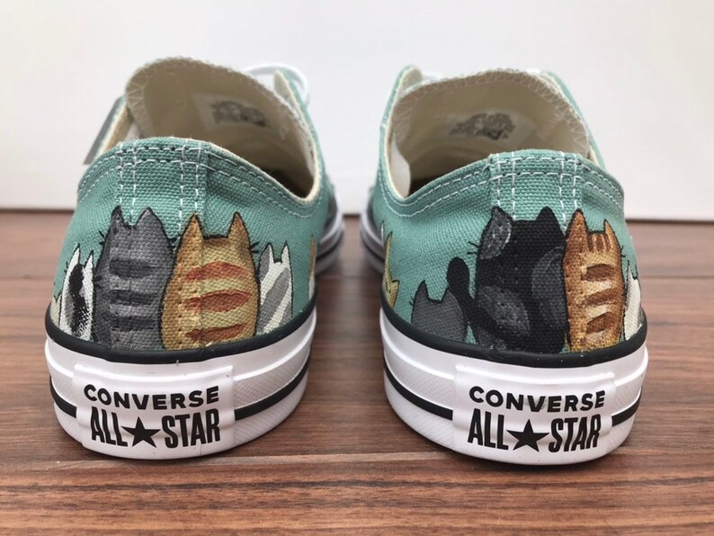 Custom Hand Painted Converse Shoes cute Japanese tsumineko Etsy