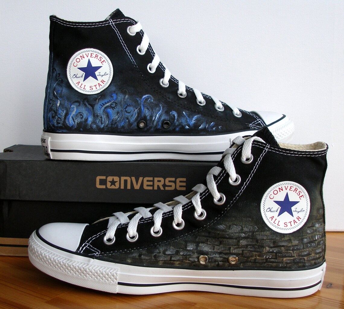 Custom Hand Painted Converse Shoes Corpse Bride Etsy Custom Hand Painted Converse Shoes Corpse Bride Etsy