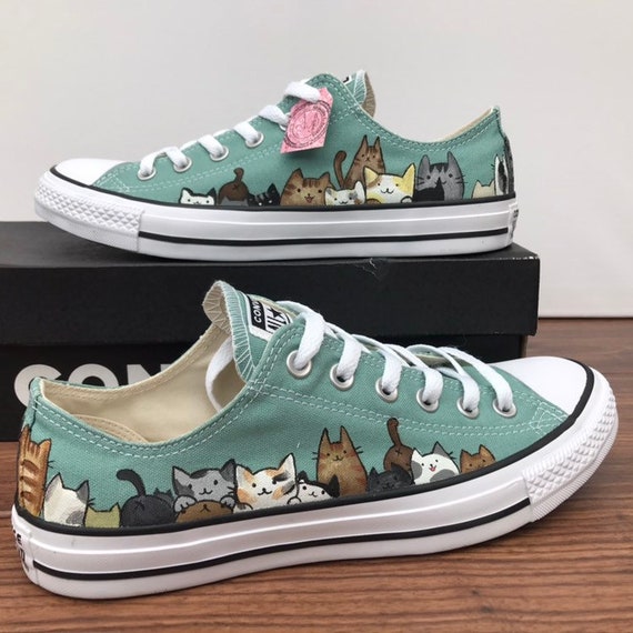 Custom Hand Painted Converse Shoes cute 
