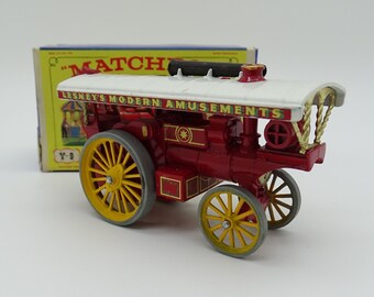 1958年 ニアミント ヴィンテージ マッチボックス Y-9 往年のモデル 1924年 ファウラー「ビッグライオン」ショーマンズエンジン ダイキャストカー