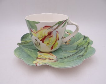 Late Victorian William Hudson /& Son Imari bone china trio
