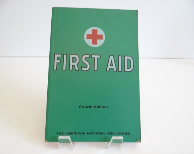 1971 American Red Cross First Aid Manual Book Vintage American Red
