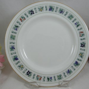 Vintage Royal Doulton English Bone China Bread and Butter Plate &quot;Tapestry&quot; Pattern  Wedding Bridal