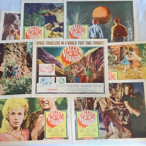 Original 1961 Set of 8 Movie Lobby Cards &quot;Valley of the Dragons&quot; in Monstascope