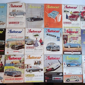 Original 1956 Autocar Motoring Car Magazines - Pick One