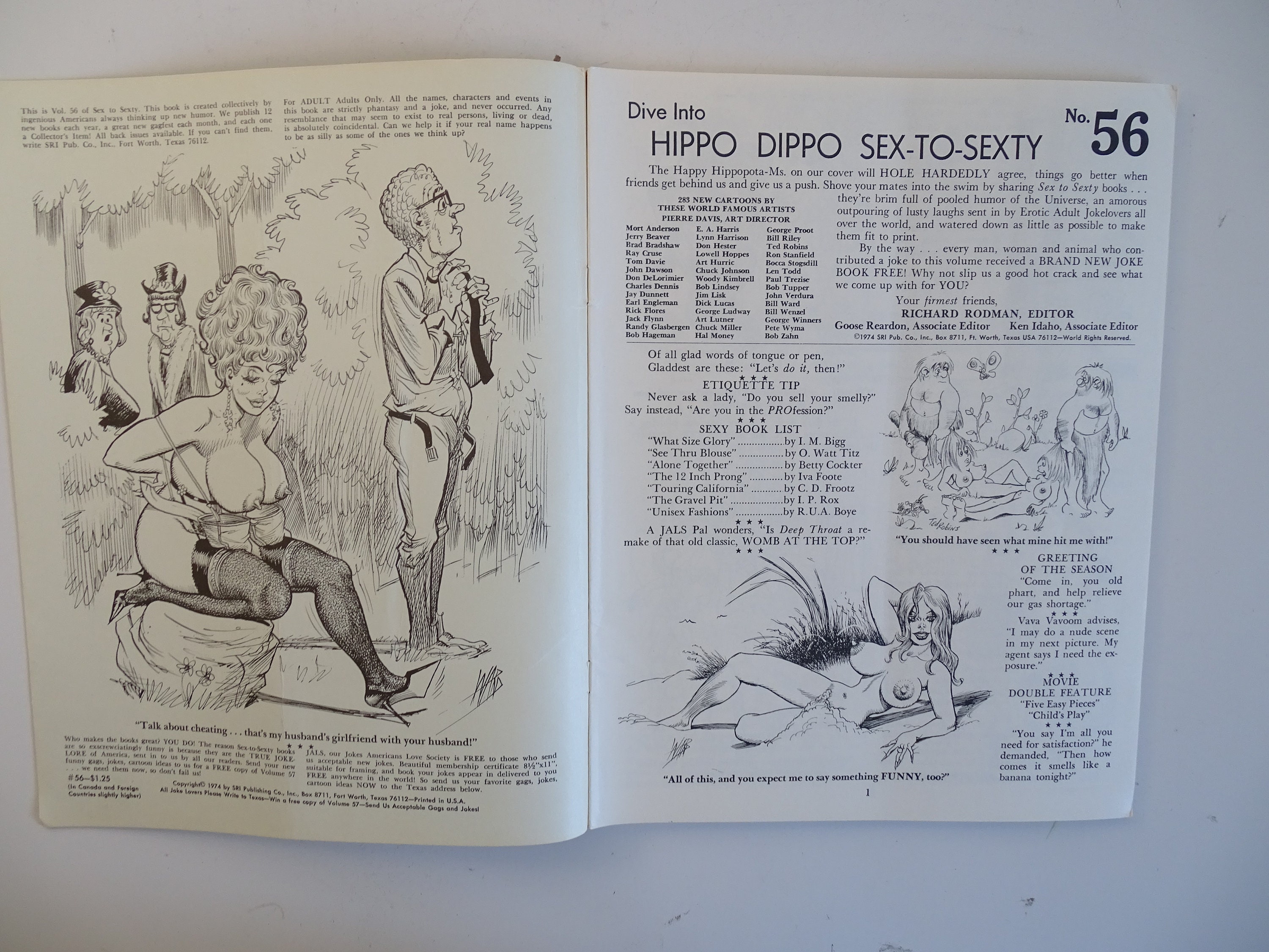Vintage Sex to Sexty Adult Comic Book 56 hippo