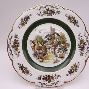 Vintage Woods & Sons England Ascot Village Service Dinner Plate or Charger - A1