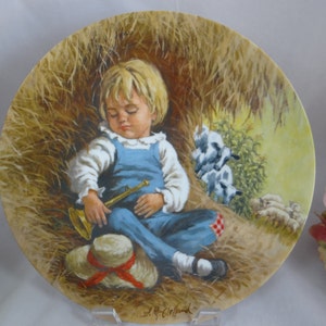 1980 John McClelland Fairy Tale  &quot;Little Boy Blue&quot; Collector Plate Limited Edition