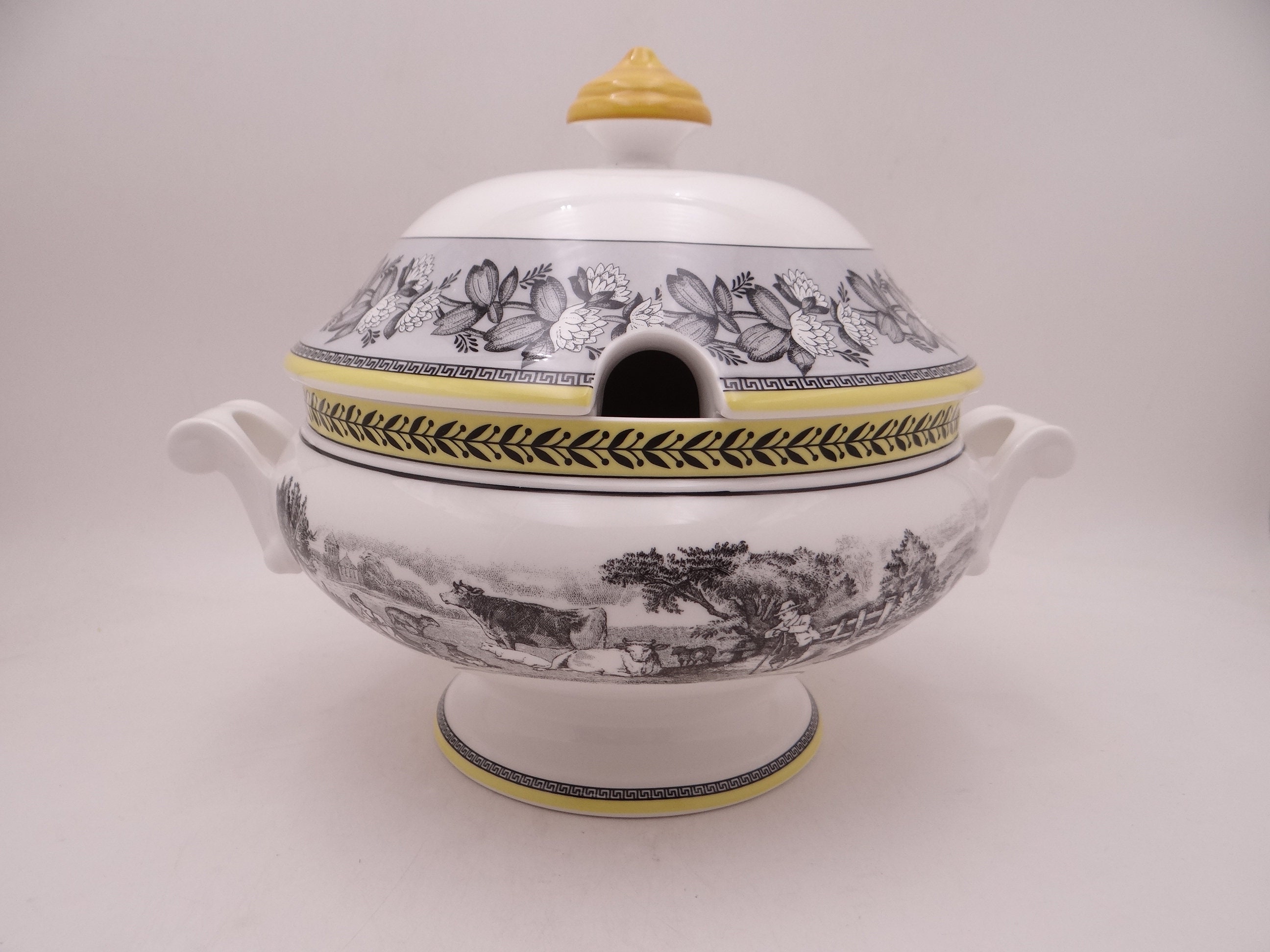 新品Villeroy&Boch Audun Ferme Covered Bowl Vintage Villeroy & Boch 