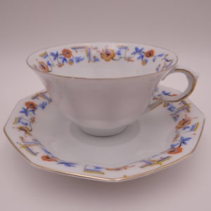 1920s Vintage Schwarzenhammer Bavaria Teacup and Saucer German Tea Cup Coffee Cup