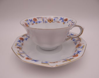 バイエルンミッドセンチュリーティーカップ＆ソーサーセットドイツ製