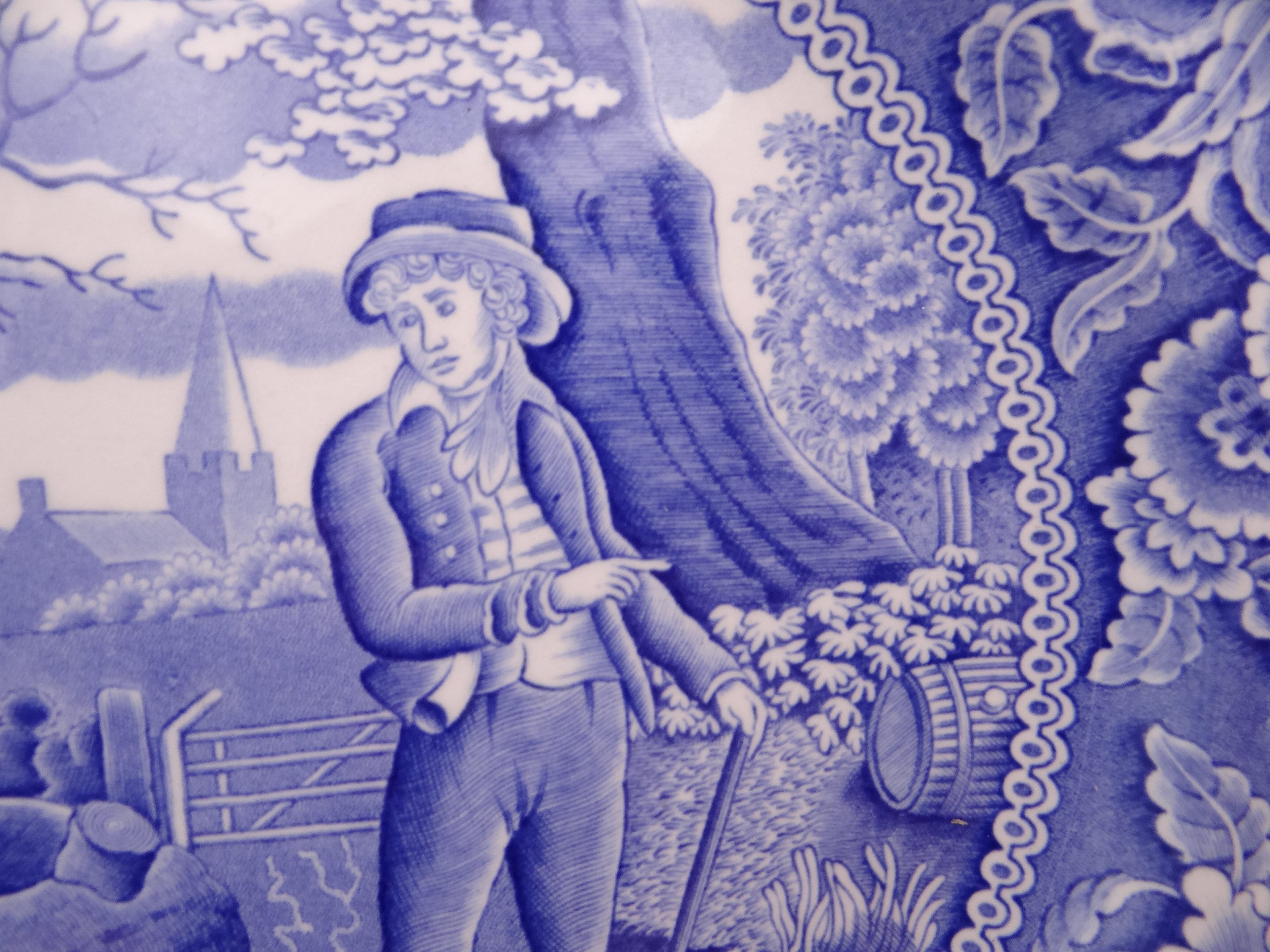 Vintage Spode Blue Room Collection Blue and White Dinner