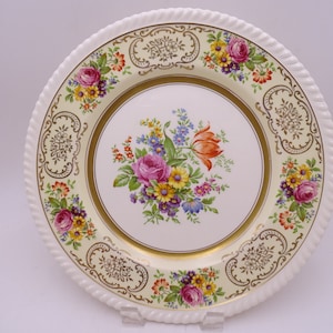 Vintage Johnson Bros Made in England Floral Bouquet &quot;Belford&quot; Dinner Plate - 2 Available
