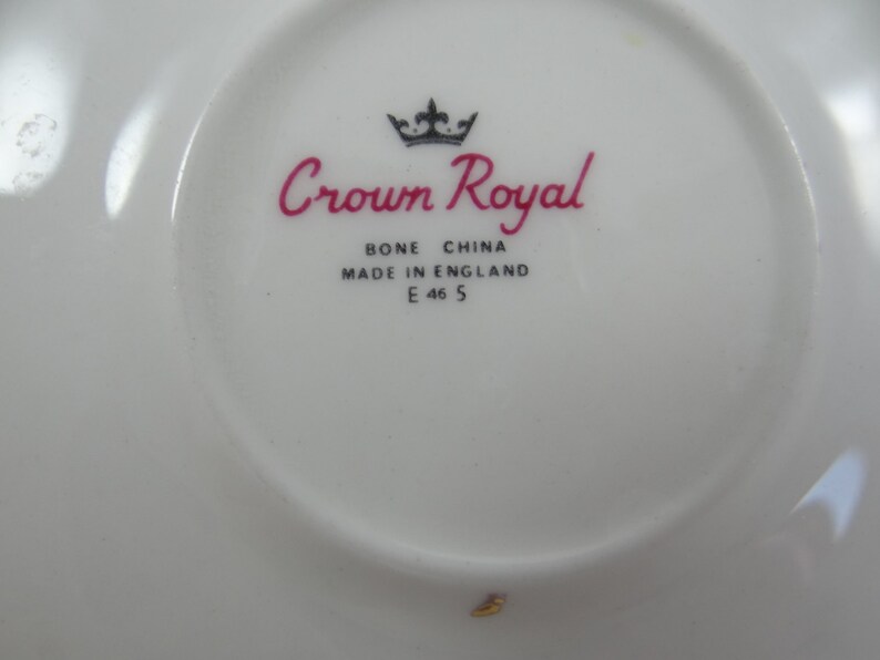 Vintage English Bone China Crown Royal Mid Century English Etsy
