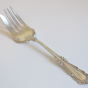 Antique C Rogers & Son Silverplate Serving Fork - Elegant Dining Piece - Antique Serving Fork - Early 1900s