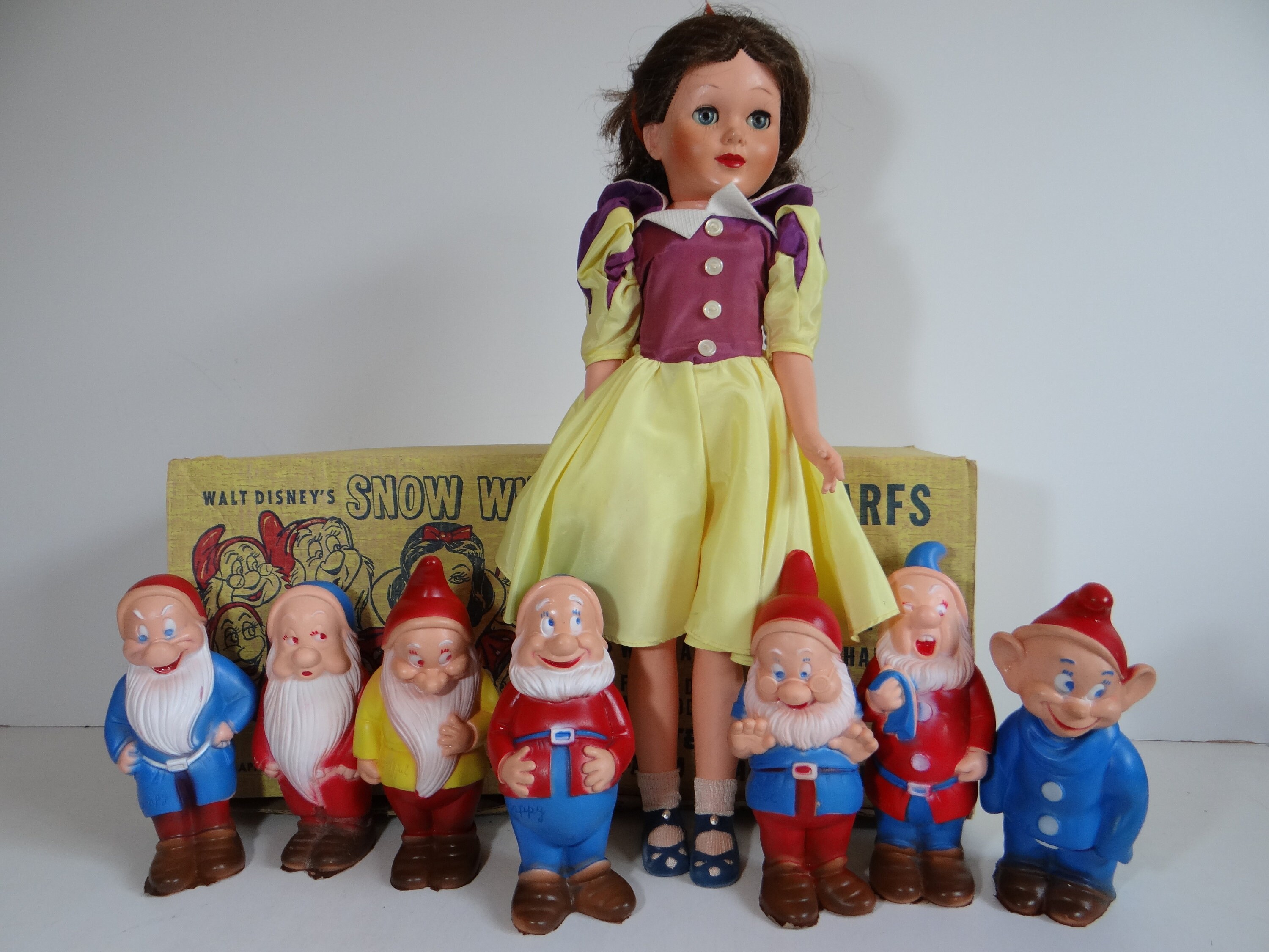 Vintage seven dwarfs dolls sales