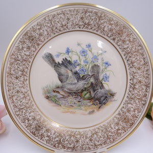 Vintage Lenox Boehm Birds 1978 &quot;Mockingbirds&quot;  by artist Edward Marshall Boehm