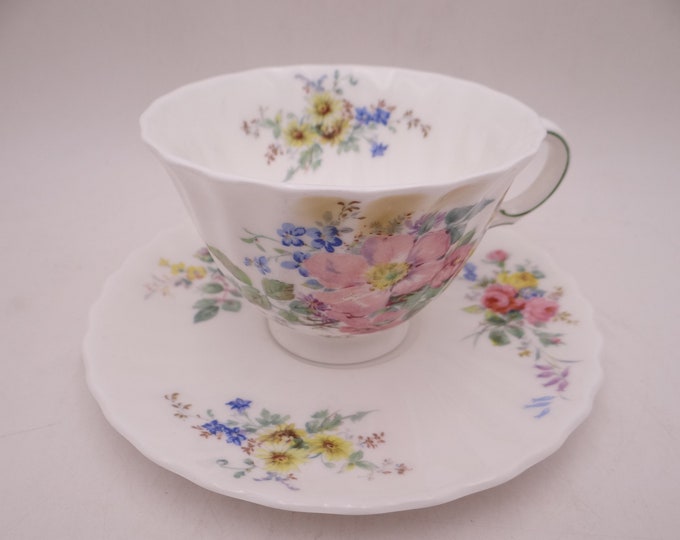 Vintage Royal Doulton English Bone China arcadia Teacup and Saucer Set