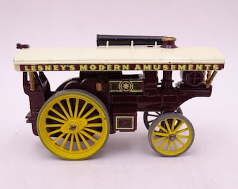 希少な1958年製、ほぼ新品同様のヴィンテージ マッチボックス Y-9 モデルズ・オブ・イエスタイヤー 1924年製 ファウラー「ビッグライオン」ショーマンズエンジン ダイキャストカー