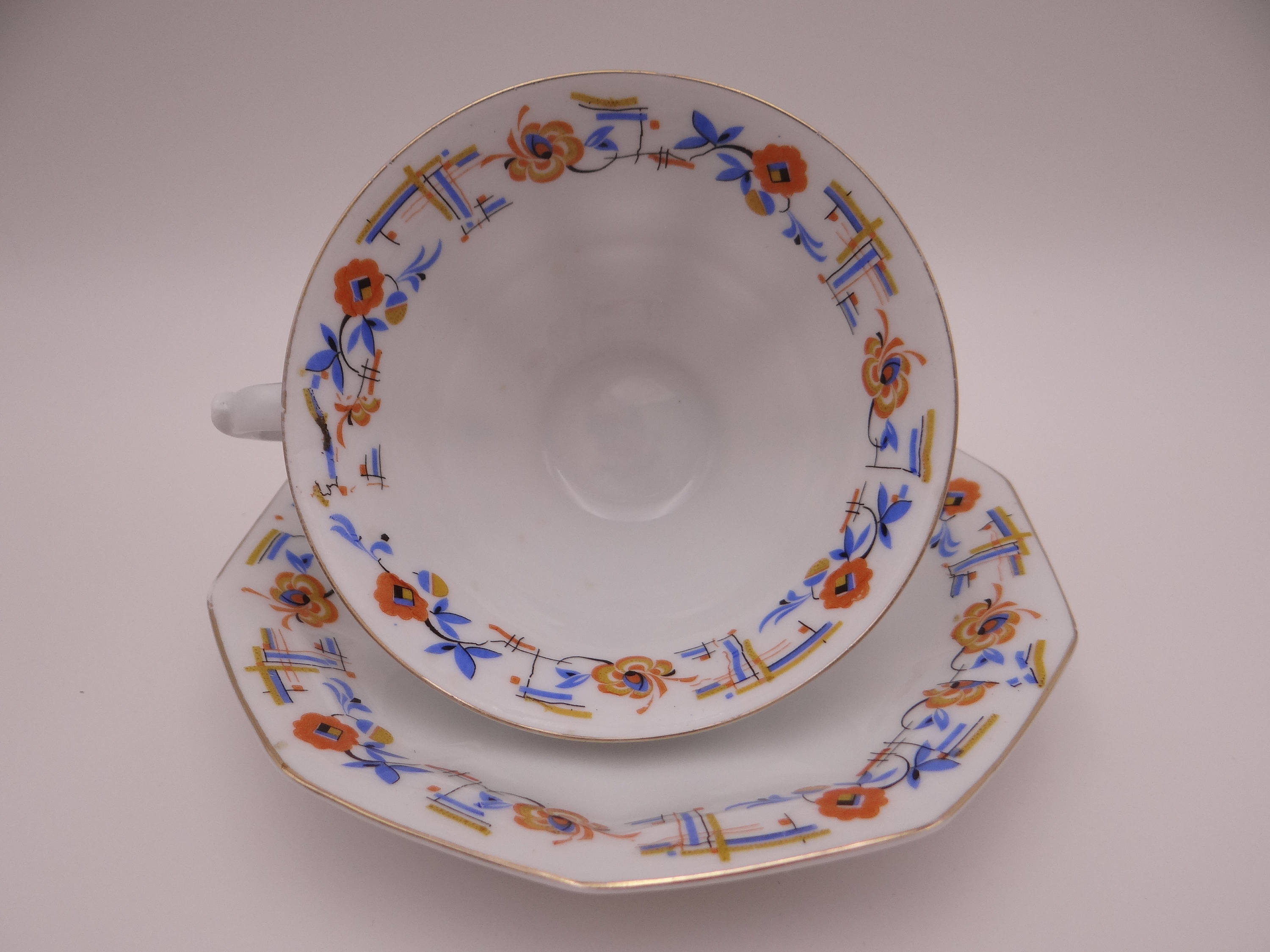 1920s Vintage Schwarzenhammer Bavaria Teacup And Saucer German Tea Cup 