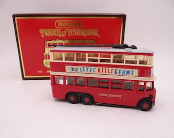 MIB Vintage Matchbox Edición Especial Y-10 Modelos de Yesteryear 1931 AEC Trolleybus "Diddler" Diecast Modelo Coche en Caja Original