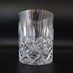 Gorham &quot;Lady Anne&quot; Signature Clear Crystal Altmodisches Glas Bargeschirr - Elegantes Vintage Barware - Vertikal und Cut Kreuz Design