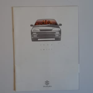 Original 1992 Suzuki Swift Dealer Sales Car Brochure
