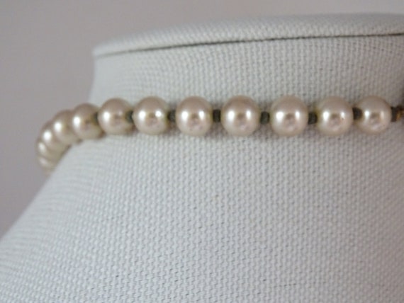 Signed Miriam Haskell Rhinestone and Faux Baroque… - image 7