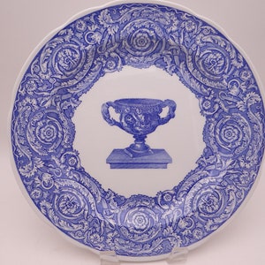 Vintage Spode Blue Room Collection Blue and White Dinner Plate &quot;Warwick Vase&quot;