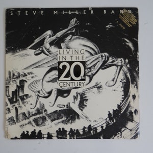 Promo First US Pressing 1986 Capitol Records Steve Miller Band &quot;Living in the 20th Century&quot; PJ-12445 Vinyl LP Record Album Blues Rock