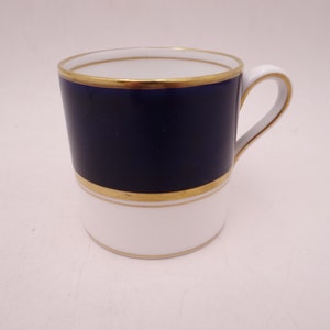 Vintage Wedgwood English Bone China &quot;Piccadilly&quot; Cappuccino Espresso Demitasse Teacup W4329 Lovely Cobalt Blue English Tea Cup