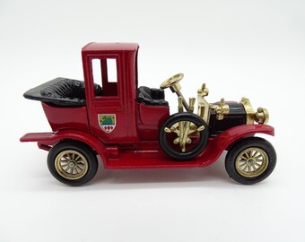 1960 年代ヴィンテージ マッチボックス Y-11 昔のモデル 1912 レッド パッカード ランドーレット ダイキャストカー - 3 本爪
