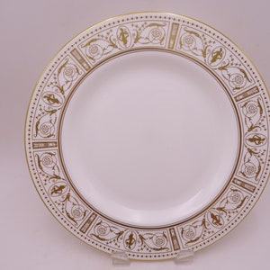 Vintage Wedgwood English Bone China "Grecian Gold"  Dinner Plate - 12 Available