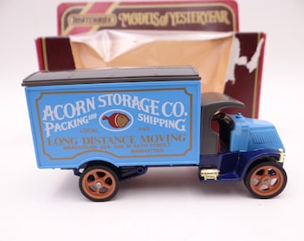 MIB Vintage Lesney Matchbox Y-30 Models of Yesteryear &quot;Acorn Storage Co&quot; 1920 model AC Mack Diecast Car in Original Box
