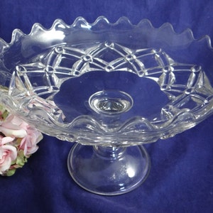 EAPG Nailhead Compote Footed Bowl - Lovely Piece of Early 20th Century Glassware - Gorgeous