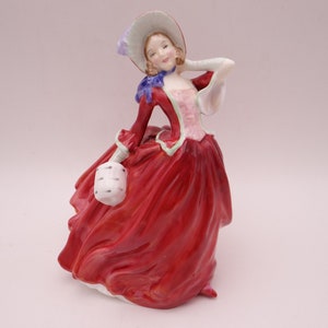 Vintage English Bone China Royal Doulton HN 1934 &quot;Autumn Breezes&quot; Figurine - Delightful