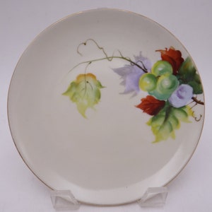 1920s Vintage Hand Painted Apples Small Plate