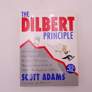 First Edition "The Dilbert Principle"  by Scott Adams Softcover Book Business Management Humor Cartoon
