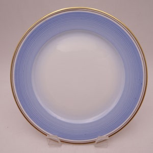 1940s Vintage Shelley English Bone China "Blue Swirls" Salad Plate 12877  - 8 Available