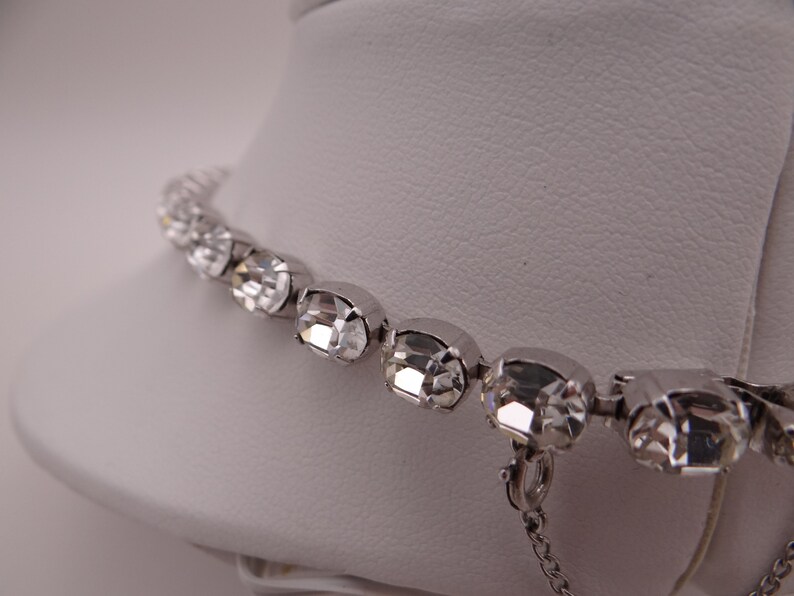 FH2 3 ROW RHINESTONE STRETCH CHOKER, CRYSTAL CLEAR - ADULT #AZ0005