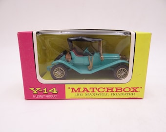 MIB Vintage Lesney Matchbox Y-14 Models of Yesteryear 1911 Maxwell Roadster Diecast Car in Original Box