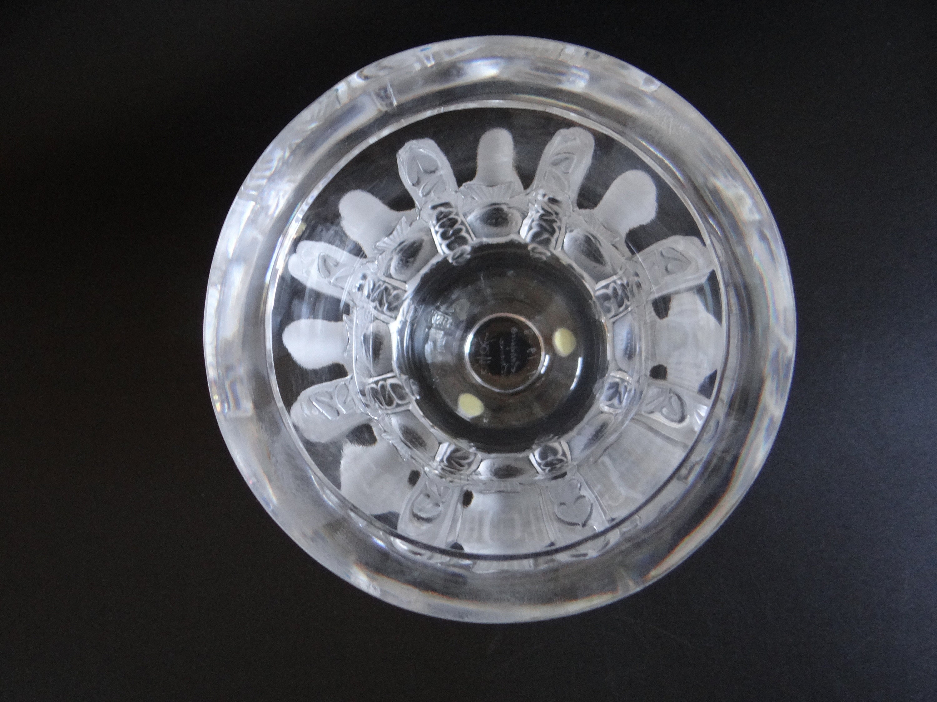 ヴィンテージ サイン入り ラリック フロストガラス 「ダンピエール