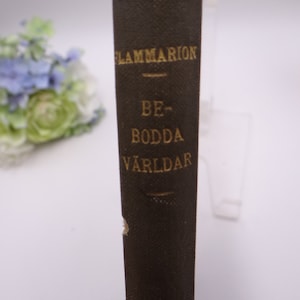 1911年初版スウェーデン語ハードカバー本「Bebodda Varldar」カミーユ・フラマリオン著