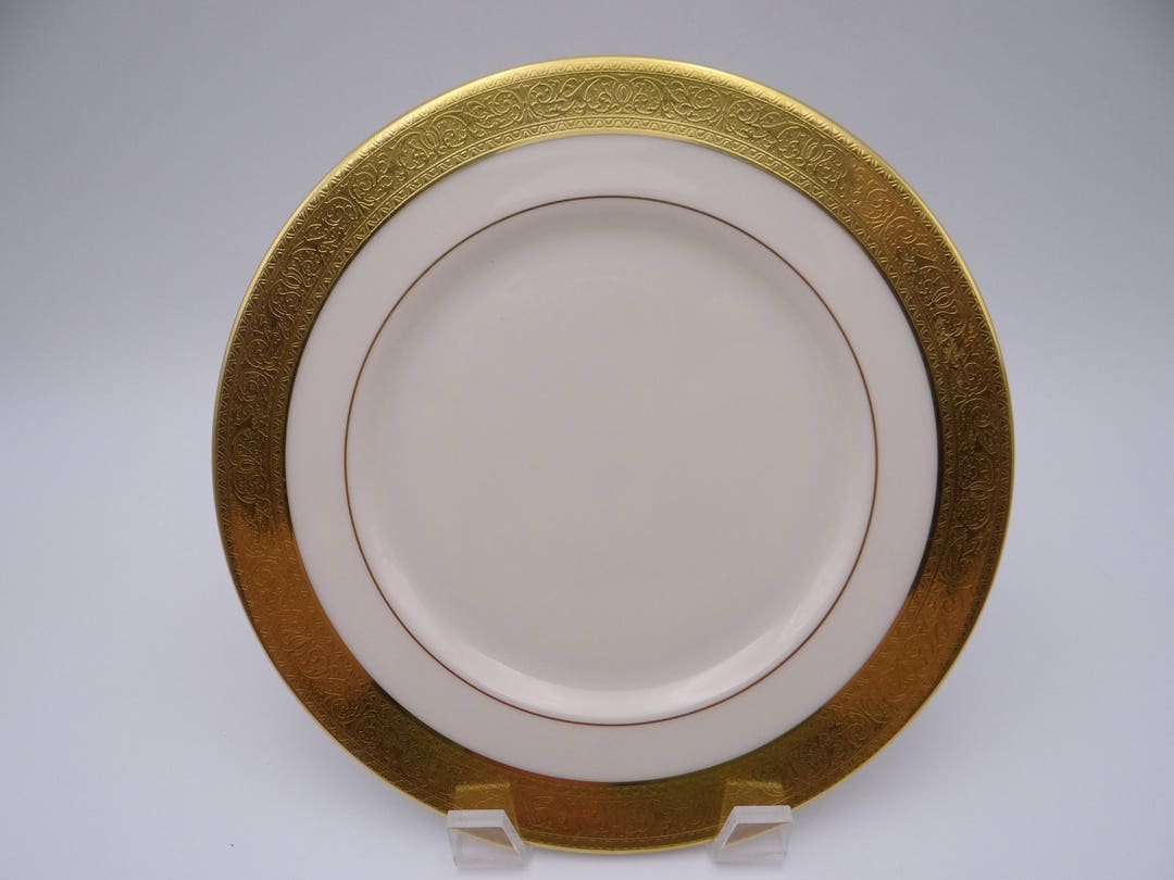 Vintage Lenox China Made in USA westchester Presidential Gold Encrusted Salad Plate 10 Available