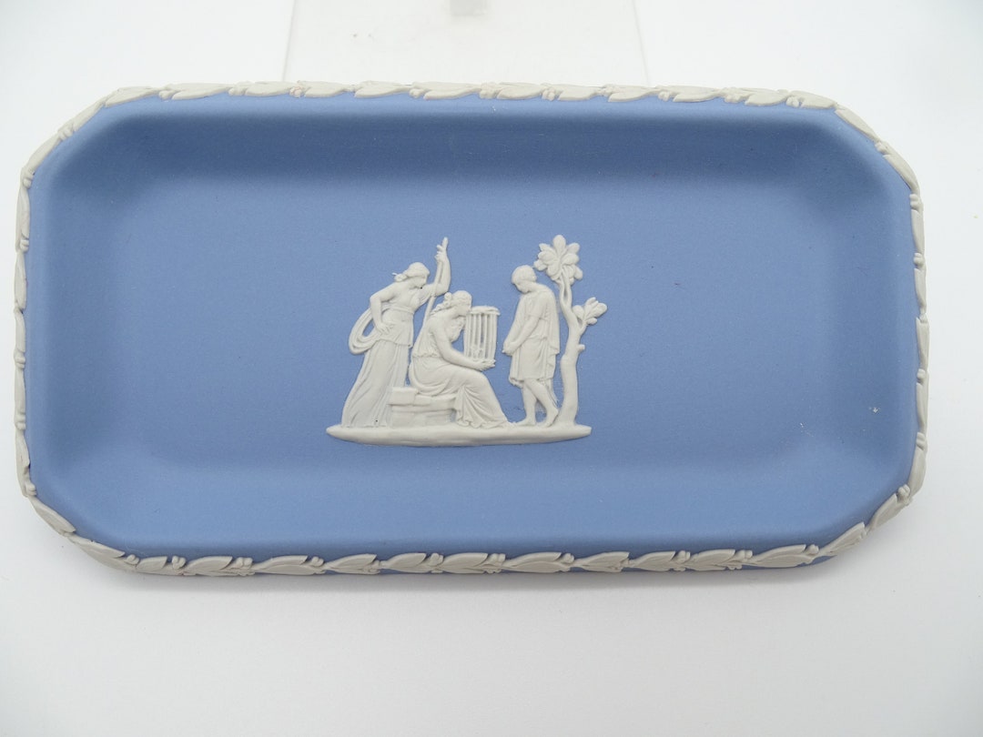 Vintage Beautiful Wedgwood Blue Jasperware English Bone China seasons vintage-beautiful-wedgwood-blue-jasperware-english-bone-china-seasons