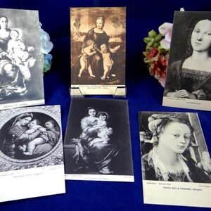 Lot de 5 cartes postales vintage de Florence, Italie du tournant du siècle